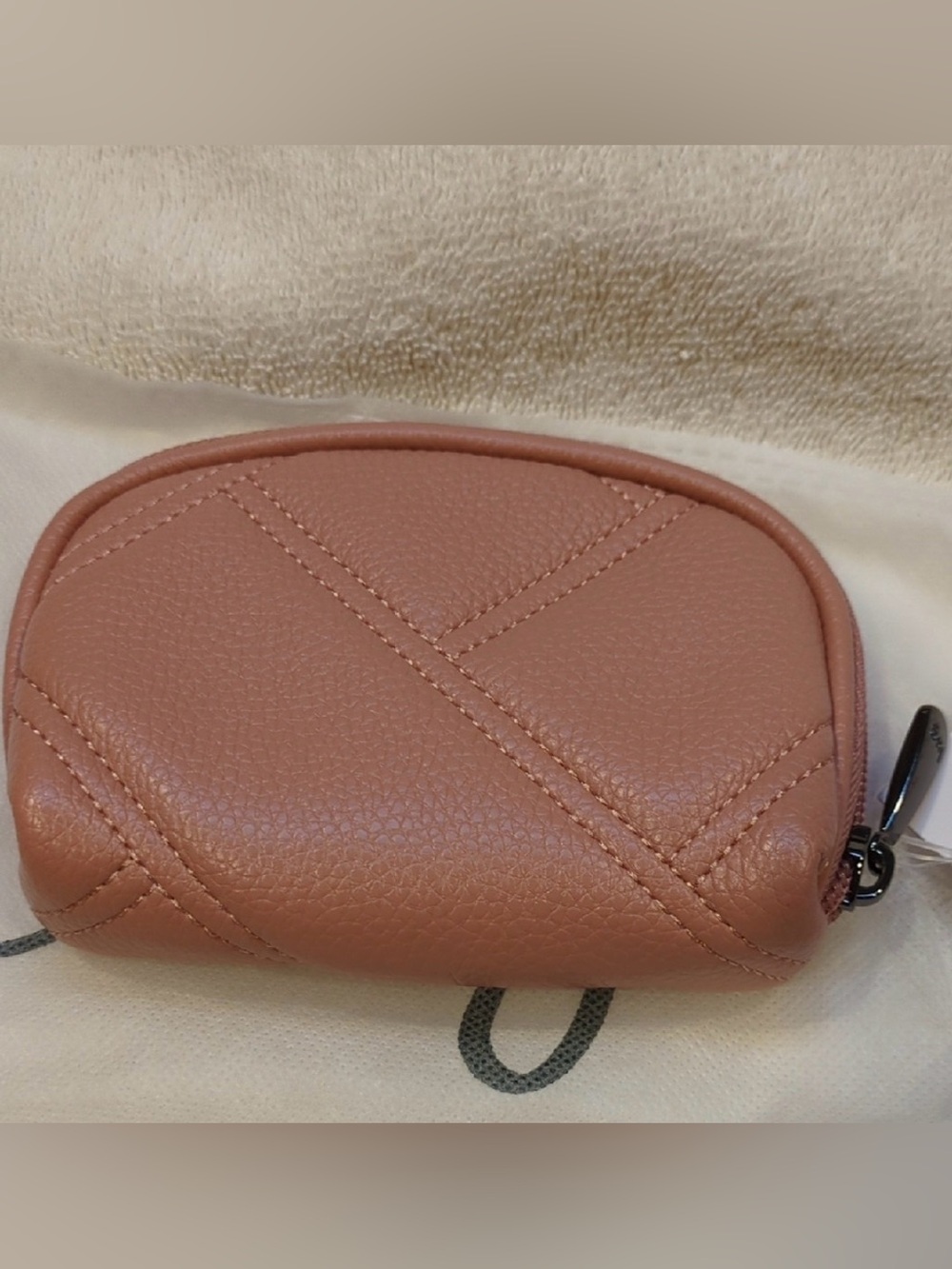 🌸 LUG Stash RFID Vegan Leather Pouch | Blush Pink | Card Case | Coin Purse | NWT - Picture 9 of 9